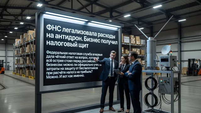 ФНС легализовала расходы на антидрон. Бизнес получил налоговый щит